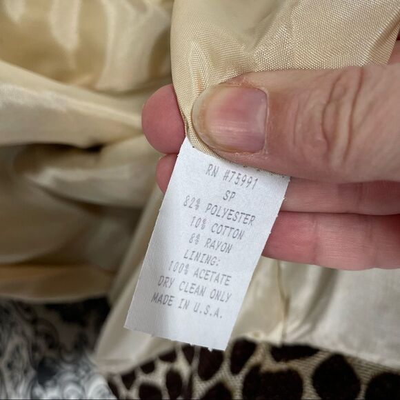 Vintage Painted Pony Animal Print Blazer Jacket - Picture 8 of 8